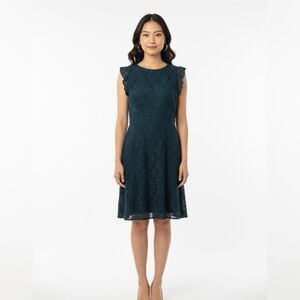 LOFT Green Mini Dress